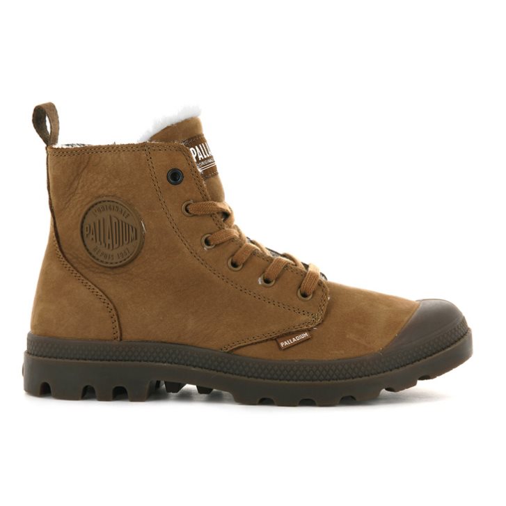 Bottes Palladium Pampa Hi Zip WL Homme Marron | FR GQH719M